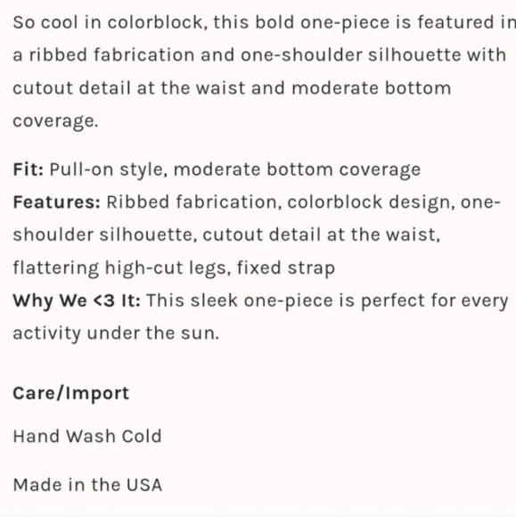 New!Beach Riot Joyce In Be Mine  Colorblock Cut-out One Piece Swimsuit - Picture 15 of 16